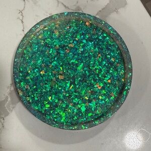 Green Iridescent Coaster